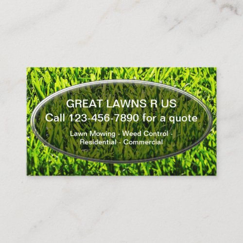 Best New Local Lawn Service Business Cards