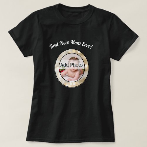 Best New MomMother Family Photo Frame T_Shirt