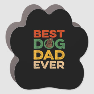 Best newfoundland dog dad ever gifts car magnet