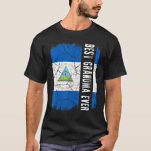 Best Nicaraguan Grandma Ever Nicaragua Flag Mother T-Shirt