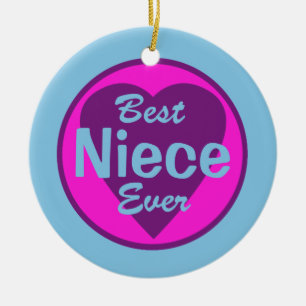 Best Niece Ever Personalized Ornament