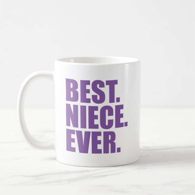Best. Niece. Ever. (purple) Coffee Mug (Left)