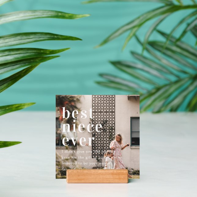 Best Niece Ever | Quote & Photo Gift  Holder (Insitu 2)