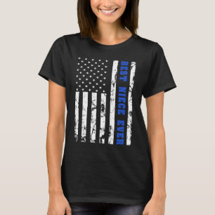 Best Niece Ever US Vintage Flag Patriotic Family G T-Shirt