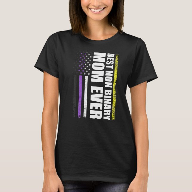 Best Non Binary Mom Ever Lgbt Gay Pride   T-Shirt (Front)