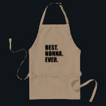 Best Nonna Ever Apron<br><div class="desc">Best Nonna Ever Apron. A great apron for an Italian grandmother. An Italian grandma will smile when she sees this Nonna apron. Great for any Italian woman who loves to cook and is proud of her grandchildren.</div>