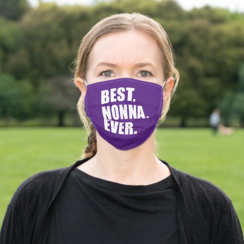 Best Nonna Ever Italian Grandmother Adult Cloth Face Mask