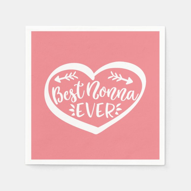 Best Nonna Ever Napkins (Front)