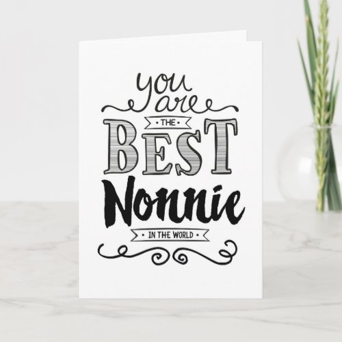 Best Nonnie in the World Birthday Card