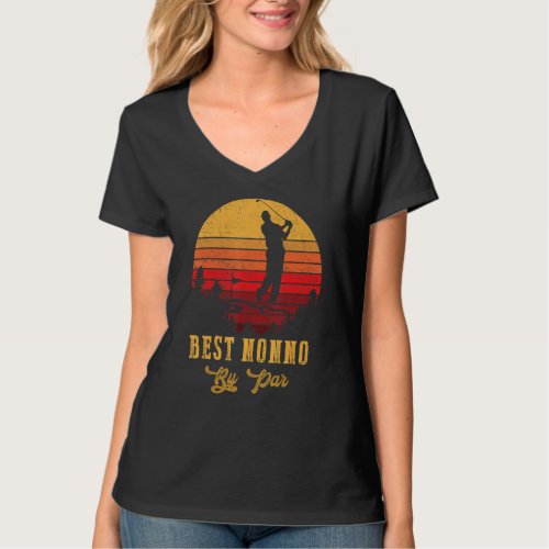 Best Nonno By Par Fathers Day Golf Golfing T_Shirt