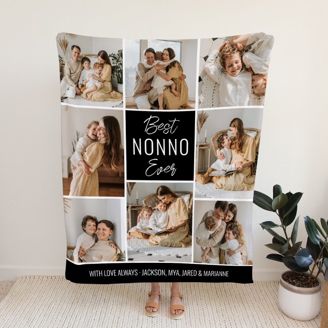 Best NONNO Ever Custom Fleece Blanket (Creator Uploaded)