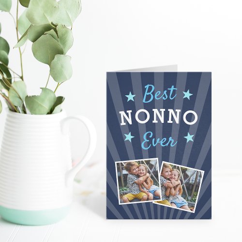 Best Nonno Ever  Fathers Day Photo Card