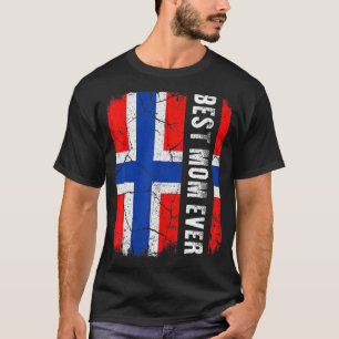 Best Norwegian Mom Ever Norway Flag Mother's Day T-Shirt