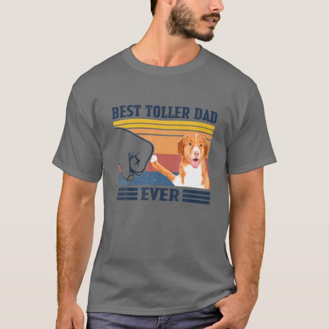 Best Nova Scotia Duck Tolling Retriever Dad Ever T-Shirt (Front)