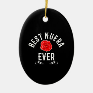 Best Nuera Ever Spanish Daughter In Law Ceramic Ornament