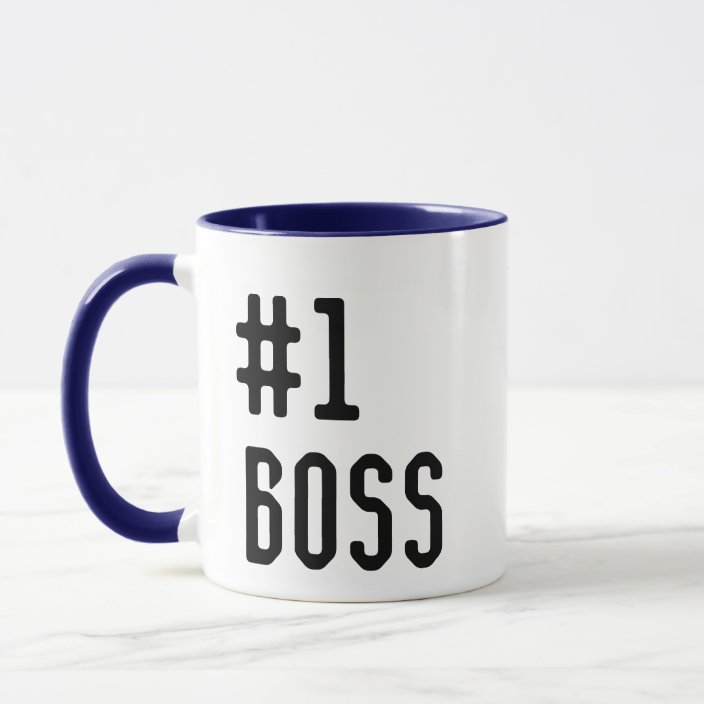 best number one boss mug custom gift for boss | Zazzle.com
