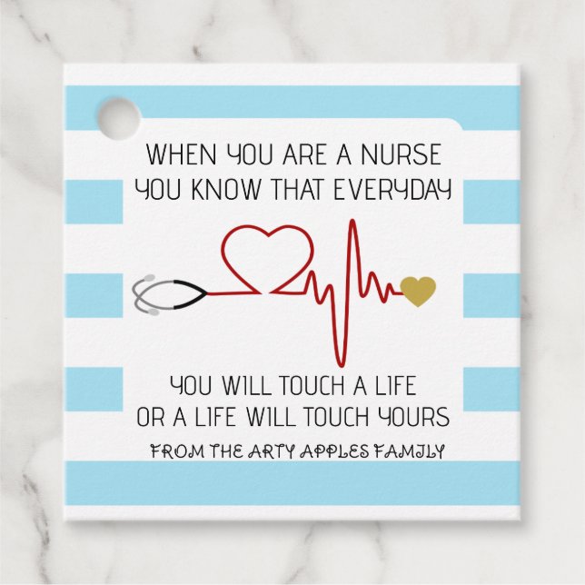 best Nurse appreciation tag (Front)
