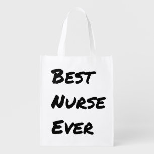 Best Nurse Ever Grocery Bag