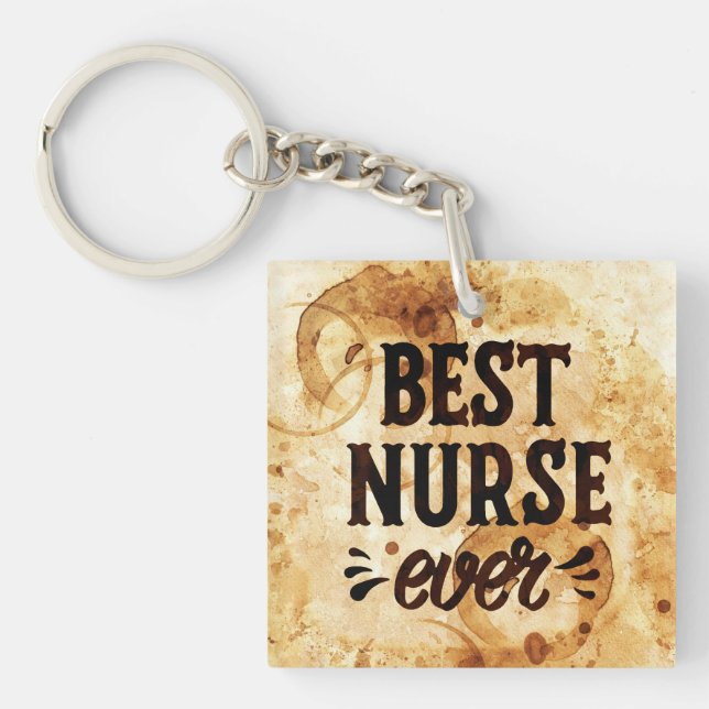 Best Nurse Ever Keychain (Front)