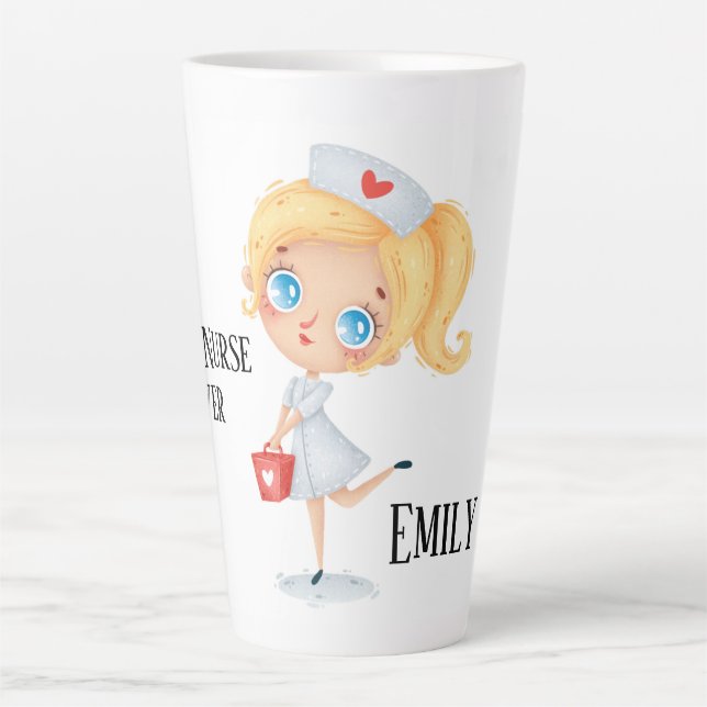 Best Nurse Ever Latte Mug (Front)