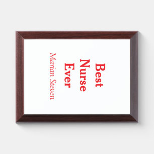 Best nurse ever medical professional paramedical d award plaque
