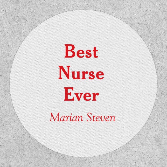 Best nurse ever medical professional paramedical d patch (Front)