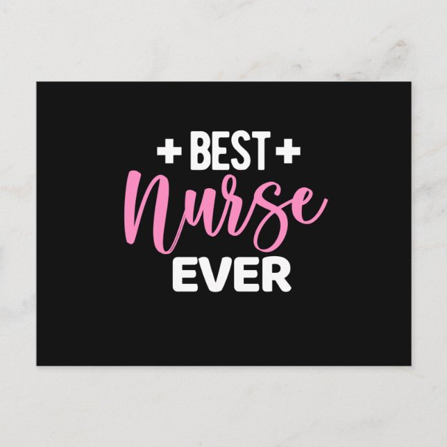 Best nurse ever- nurse appreciation postcard (Front)