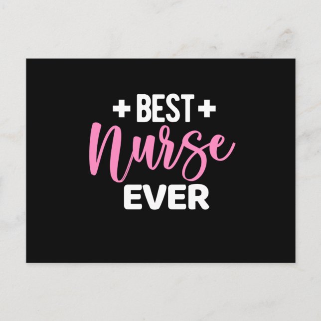 Best nurse ever- nurse appreciation postcard (Front)