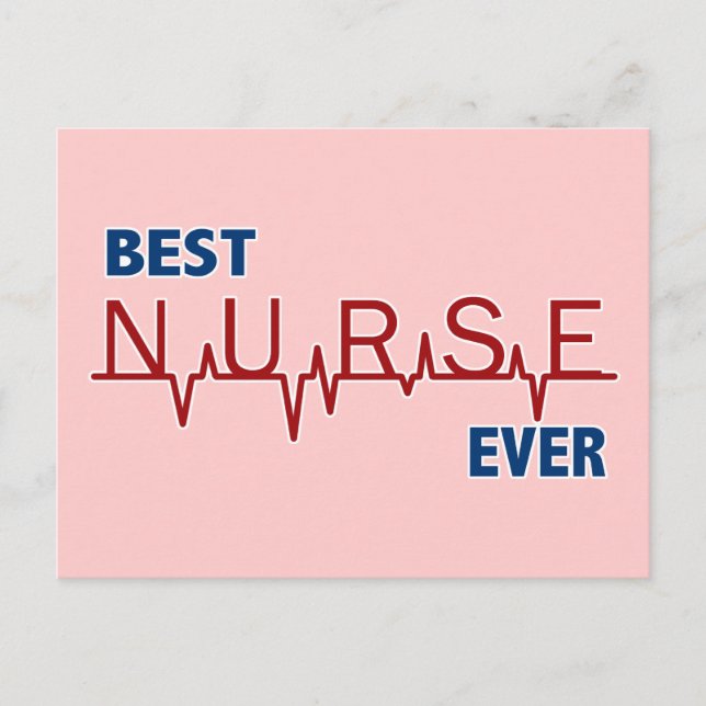 Best Nurse Ever Postcard (Front)