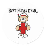 Best Nurse Ever T-shirts and Gifts Classic Round Sticker