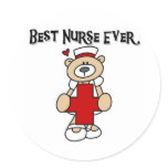 Best Nurse Ever T-shirts and Gifts Classic Round Sticker