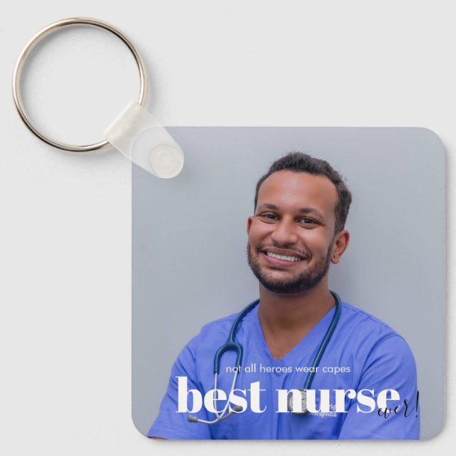 Best Nurse Ever Thank You  Keychain (Front)