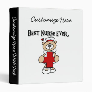 Best Nurse Ever Tshirts and Gifts 3 Ring Binder