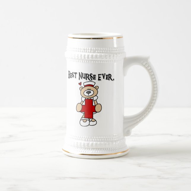 Best Nurse Ever Tshirts and Gifts Beer Stein (Right)