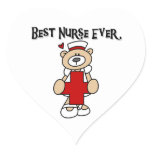 Best Nurse Ever Tshirts and Gifts Heart Sticker