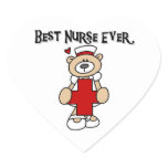 Best Nurse Ever Tshirts and Gifts Heart Sticker