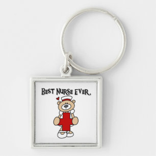 Best Nurse Ever Tshirts and Gifts Keychain
