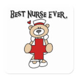 Best Nurse Ever Tshirts and Gifts Square Sticker