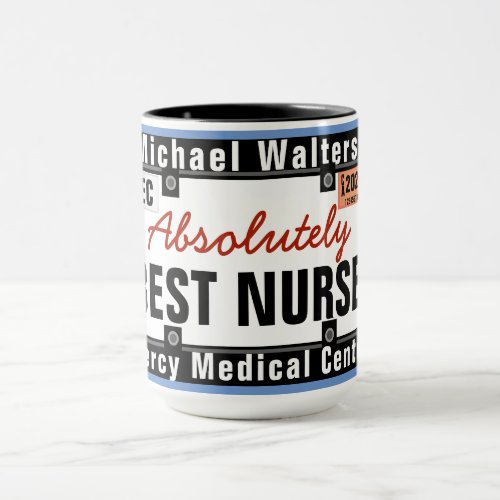 Best Nurse Mug Funny License Plate
