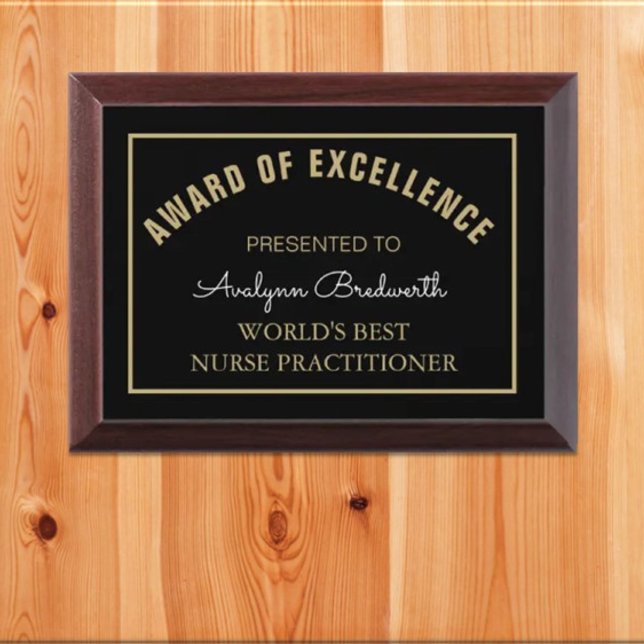 Best Nurse Practitioner Award Plaque (Creator Uploaded)