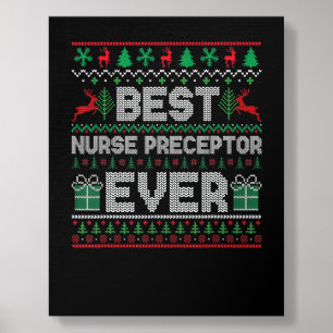 Best Nurse Preceptor Ever Christmas Pjs Matching U Foam Core Photo Tile