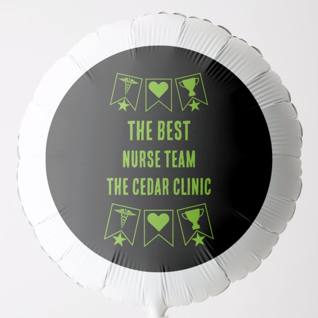 Best Nurse Team Balloon (Front)