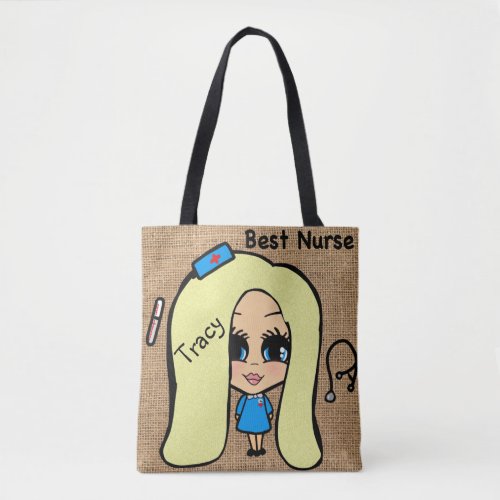 Best Nurse Tote - Personalized Caricature Bag