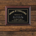 Best Nursing Assistant Award Plaque<br><div class="desc">Give an award to be cherished!</div>