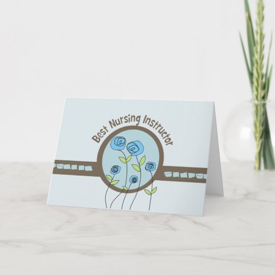 Best Nursing Instructor Thank You Card