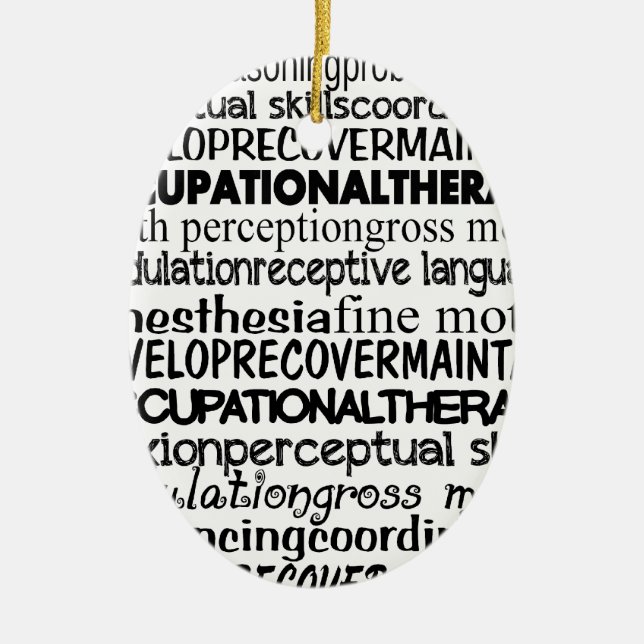 Best Occupational Therapy Gifts Ceramic Ornament (Front)