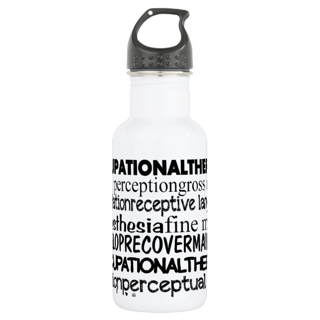 Best Occupational Therapy Stainless Steel Water Bottle (Front)
