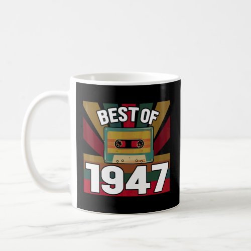 Best Of 1947 Retro Vintage Cassette Tape Classic M Coffee Mug