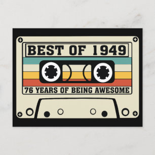 Best of 1949 76 years of being awesome holiday postcard
