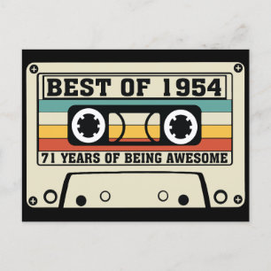 Best of 1954 71 years of being awesome holiday postcard